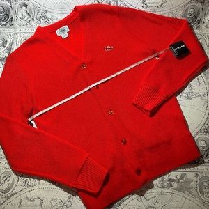 Vintage Izod Lacoste red sweater size 36